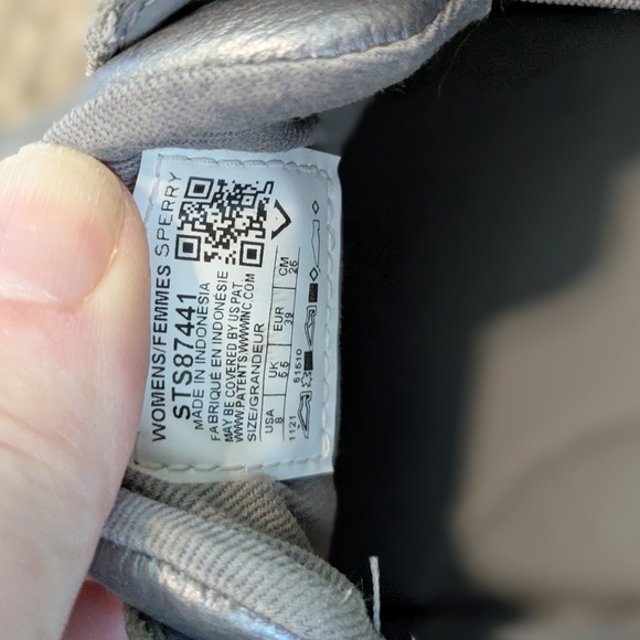 Sperry Gray Boat Shoes - Picture 3 of 3